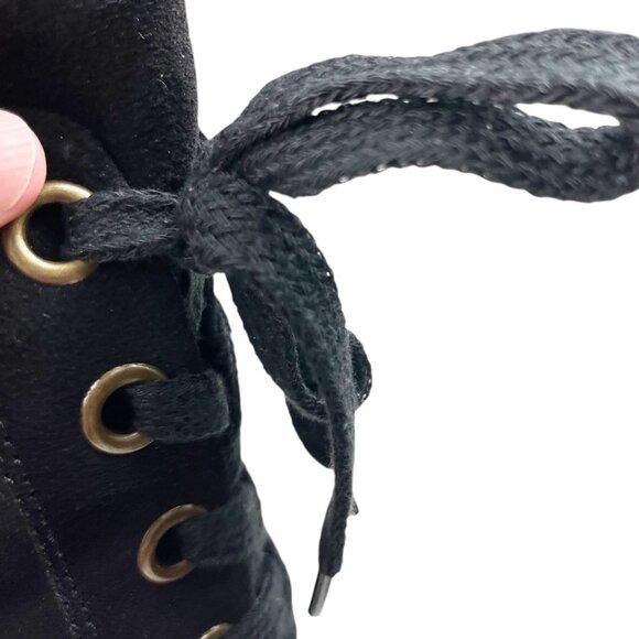 FLY London Yada Black Suede Mid-Calf Boot Size Euro 42 FLAW - Picture 8 of 15